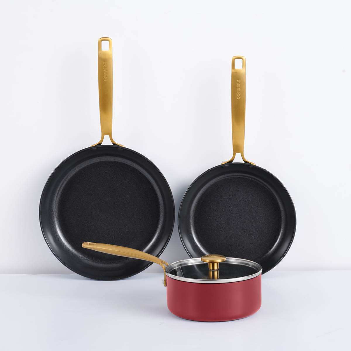 Combekk Element gryt- och stekpanneset 4 delar bordeaux