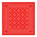 Åttebladrose tygservett 35X35 cm röd