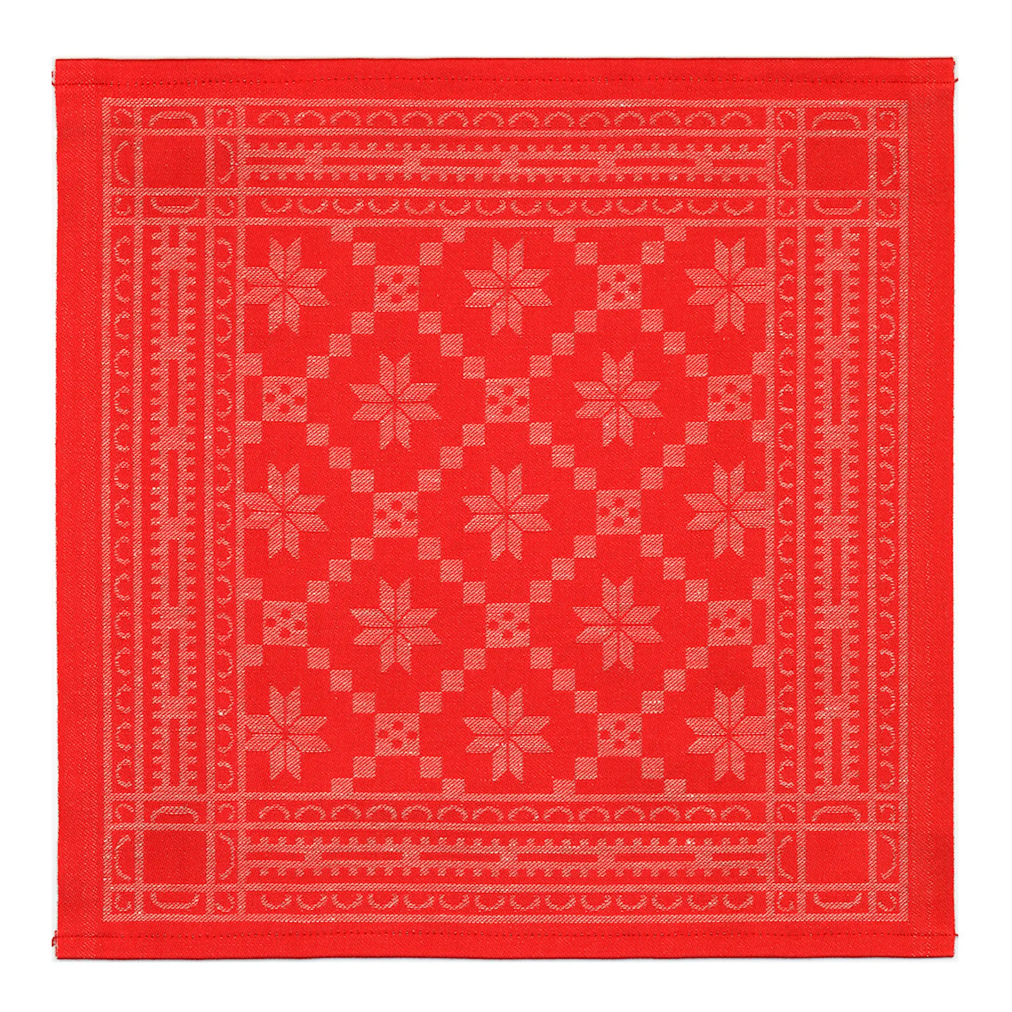 Ekelund Åttebladrose 330 Lautasliina 35x35 cm Punainen