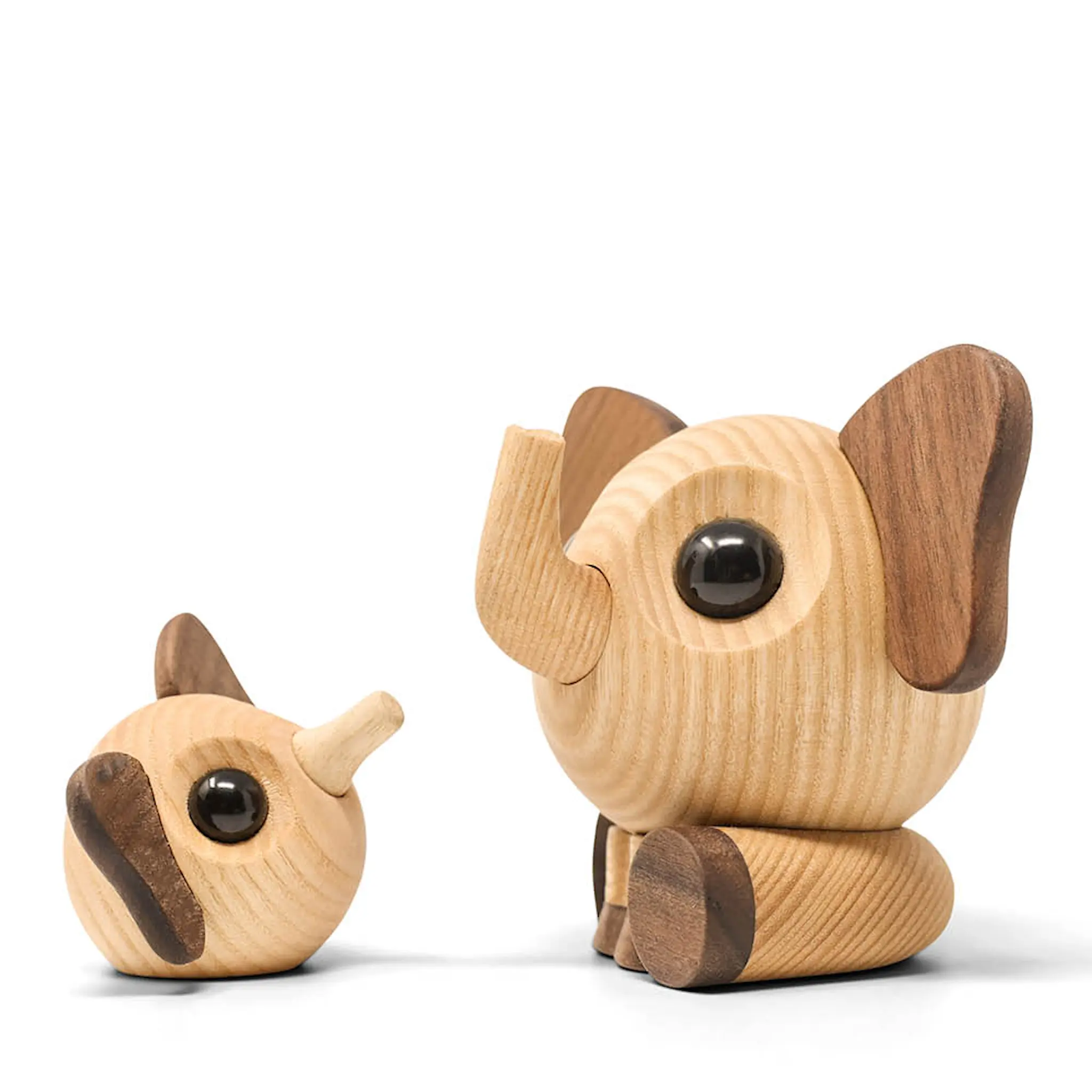 FableWood Louis elefant träfigur 5 cm valnöt/ask