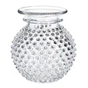 Hobnail vas med kant 18 cm crystal