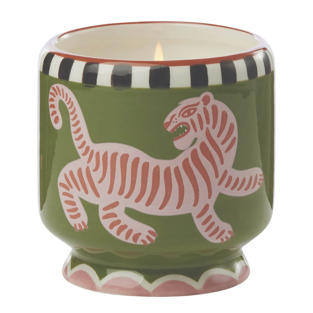 Paddywax Adopo doftljus black cedar & fig 8,8 cm Tiger svart