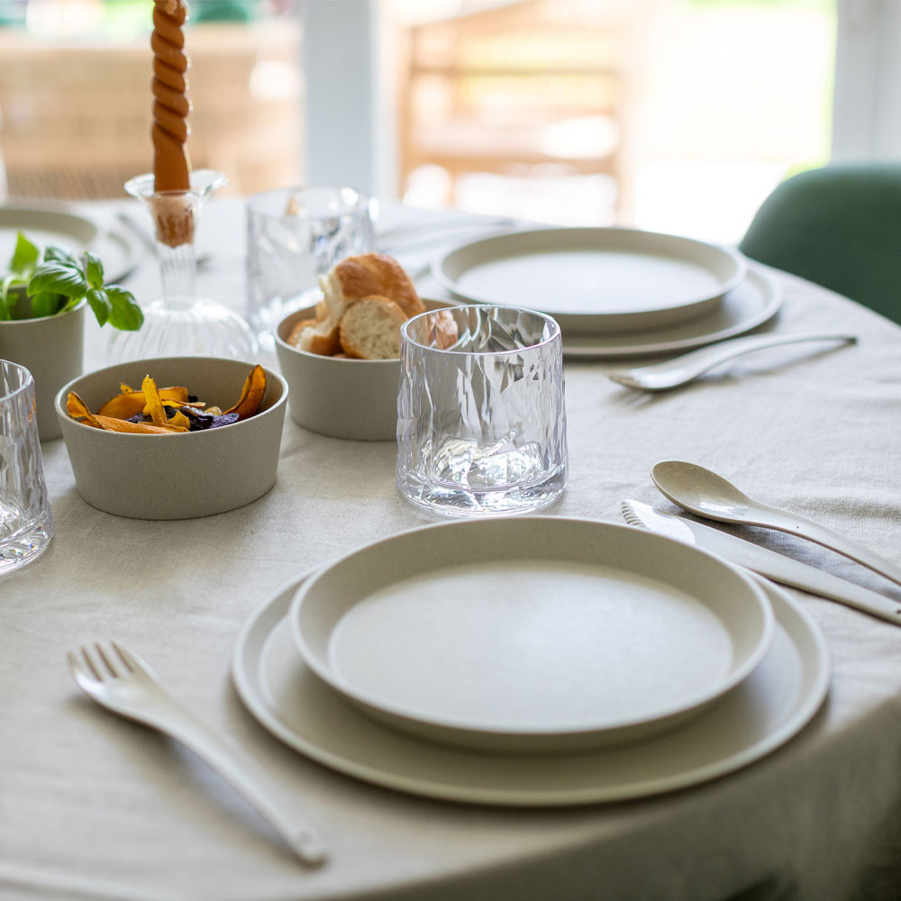 Koziol Connect tallerken 20,5 cm 4 stk beige