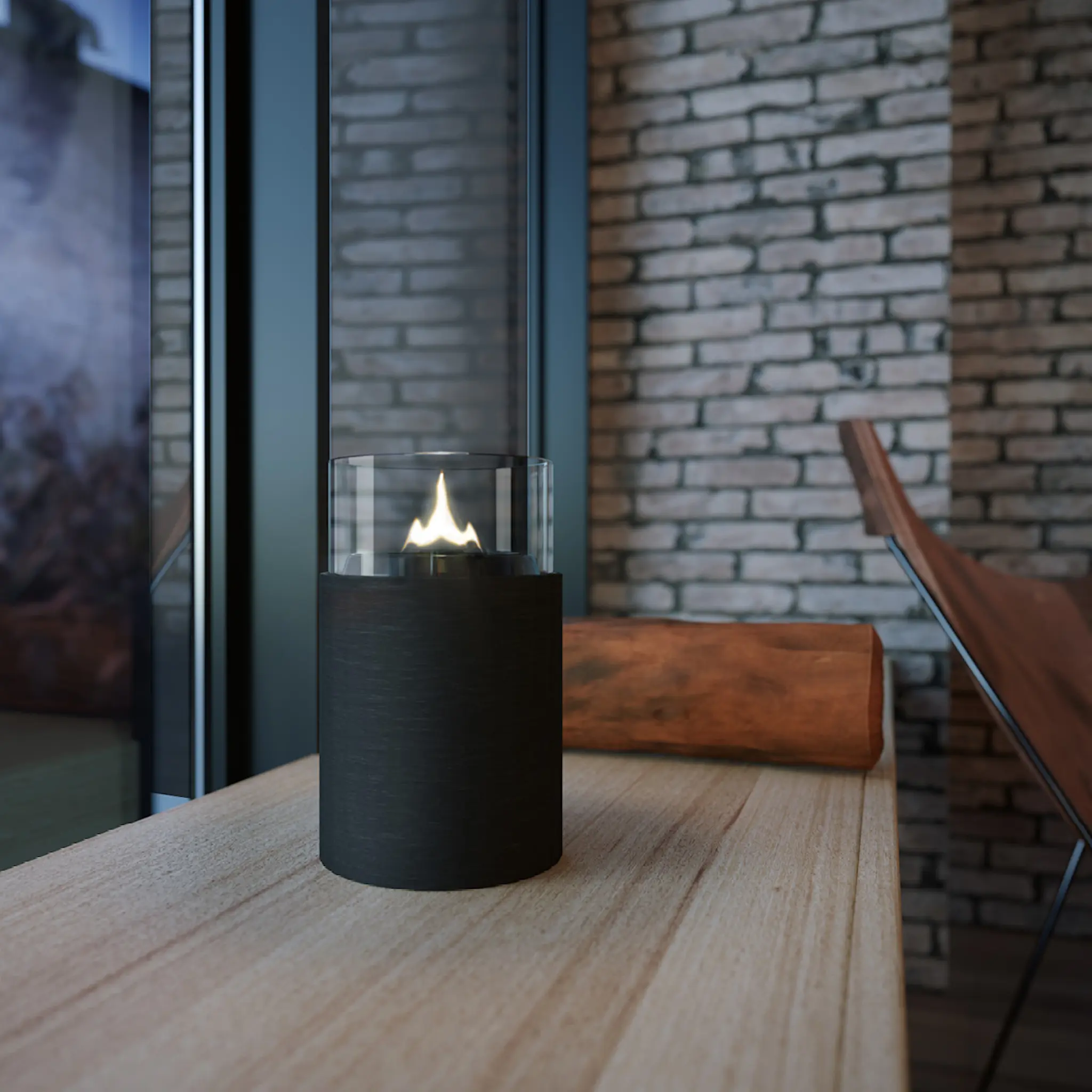 Tenderflame Ivy Sisustustuli 22 cm Musta