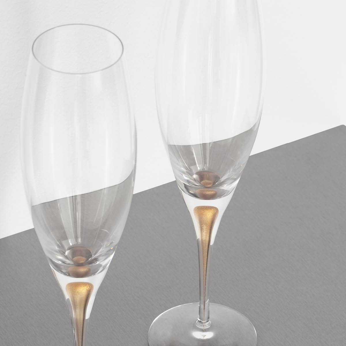 Orrefors Intermezzo champagneglass 26 cl 2 stk gull