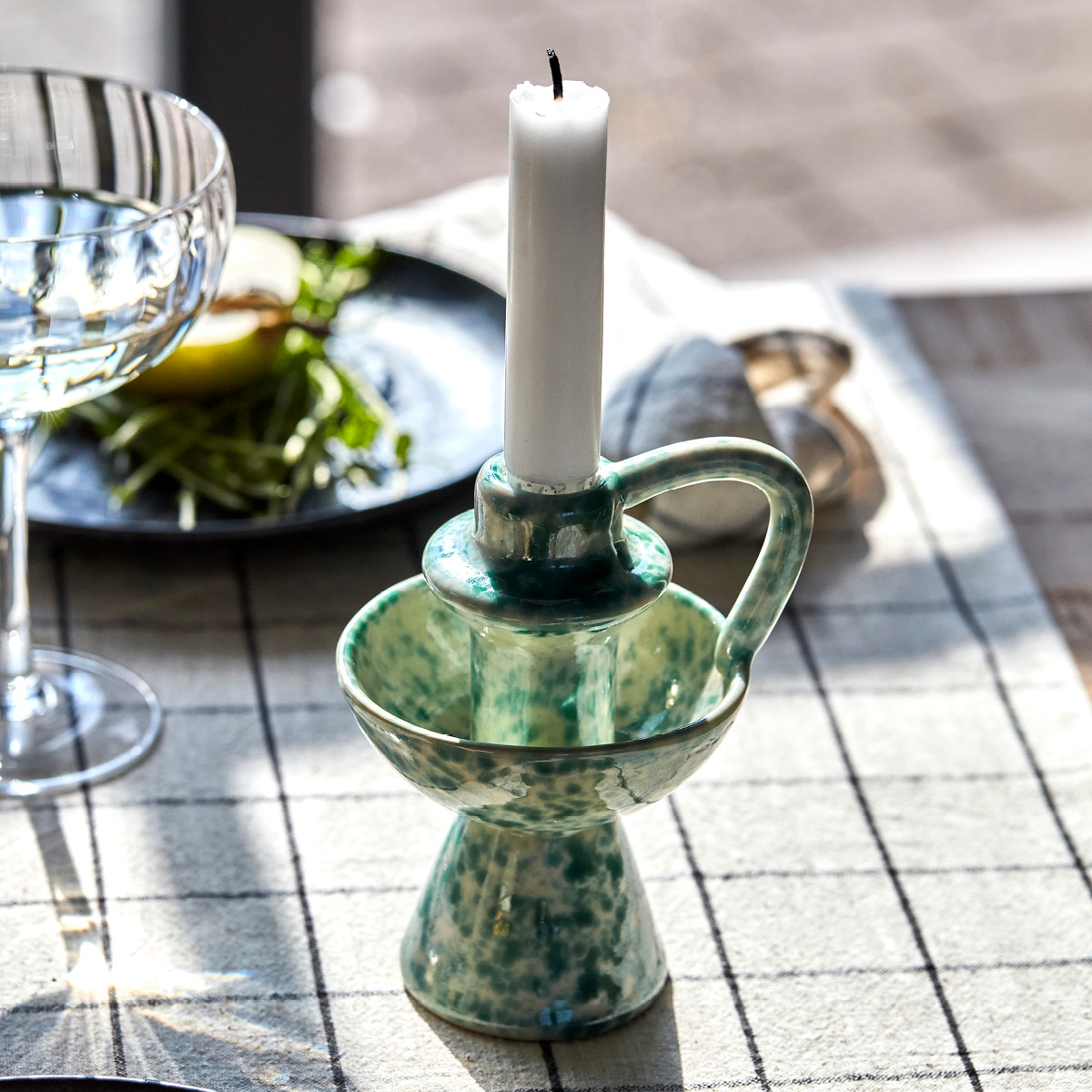 House Doctor Diva ljusstake 14 cm grön