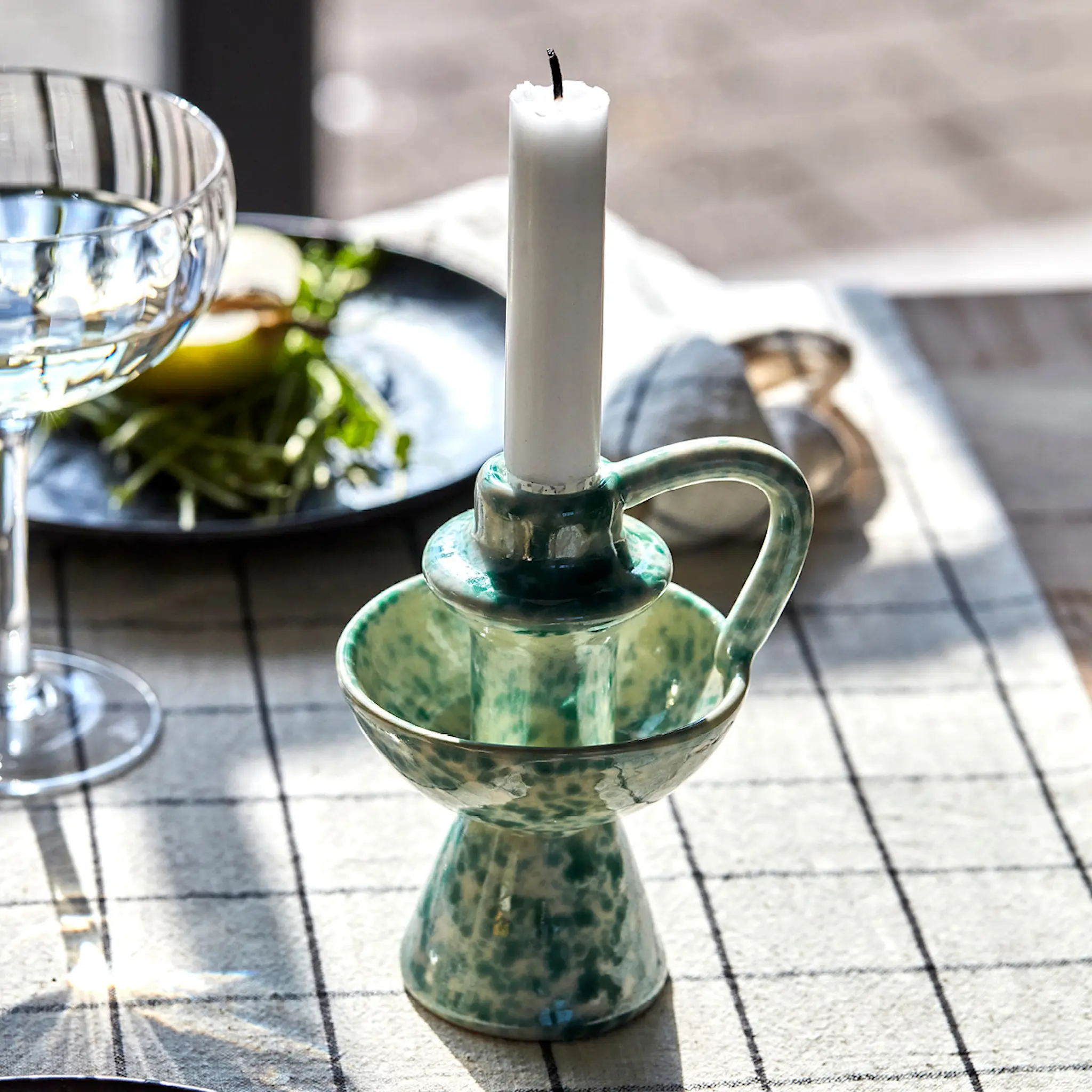 House Doctor Diva ljusstake 14 cm grön