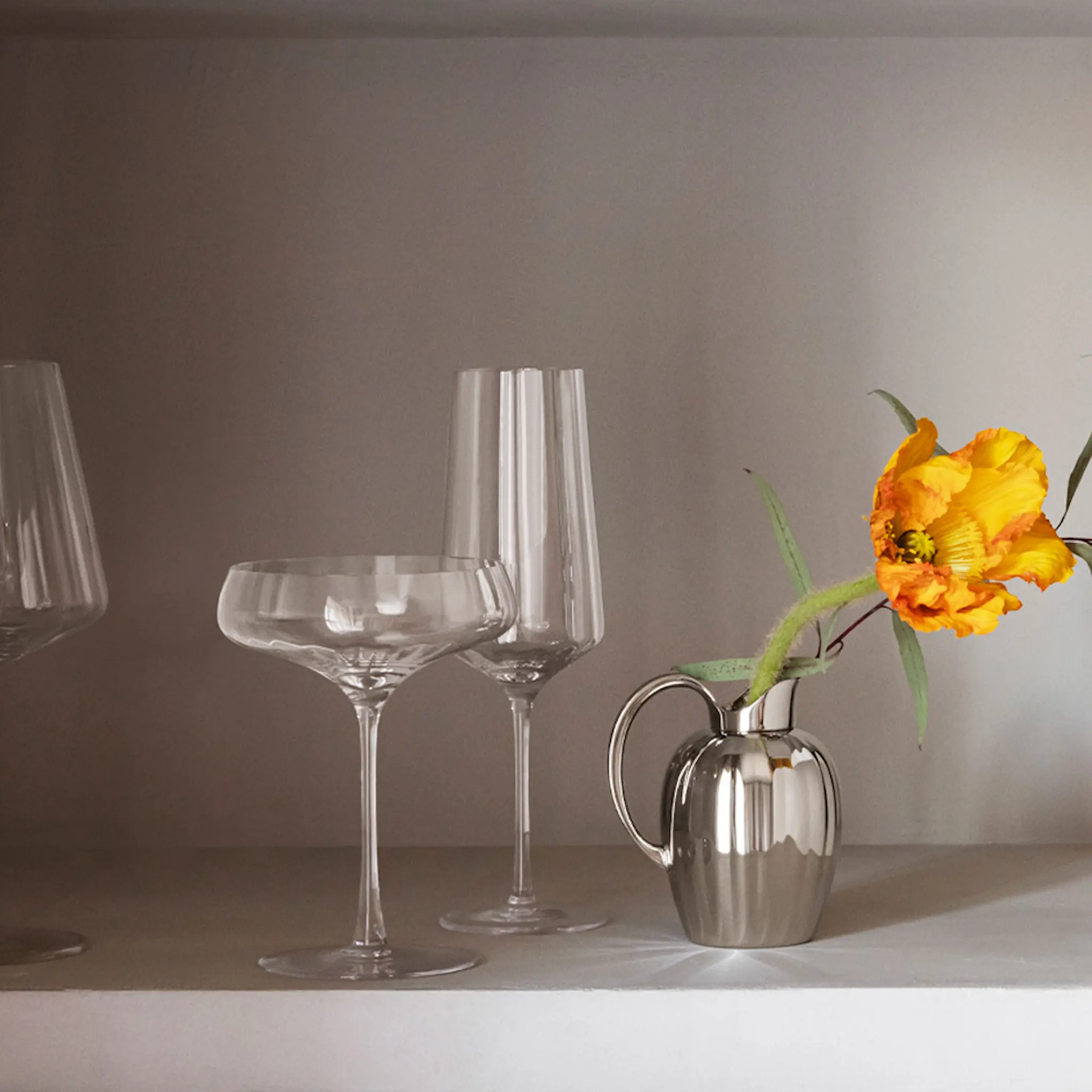 Georg Jensen Bernadotte champagne-coupeglass 20 cl 6 stk krystall