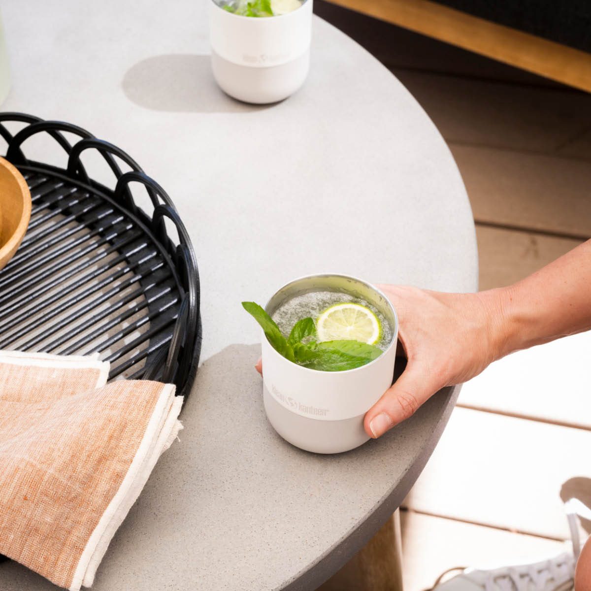 Klean Kanteen Rise Lowball kopp 30 cl med flipplokk tofu