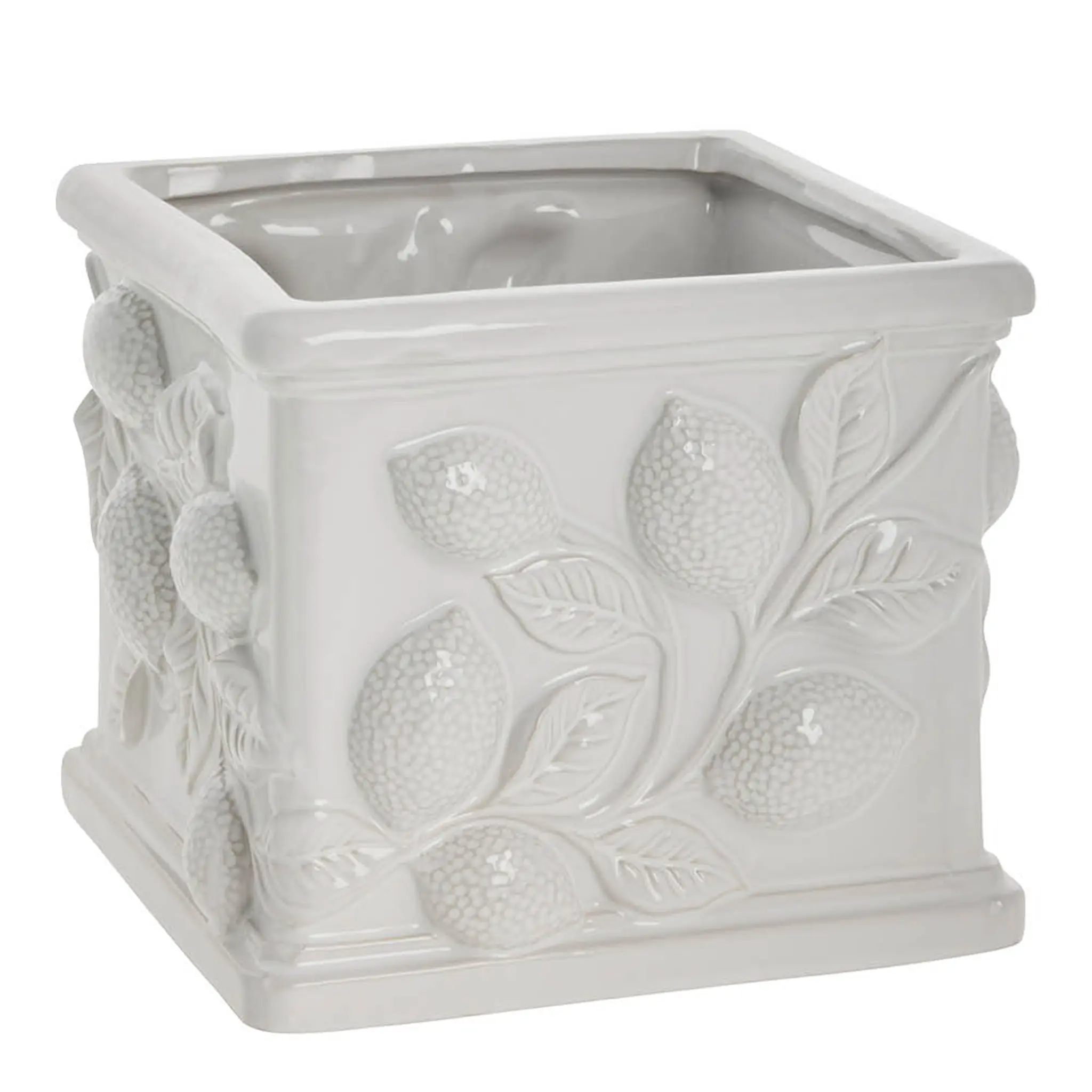 Lene Bjerre Limone blomkruka 16 cm vit