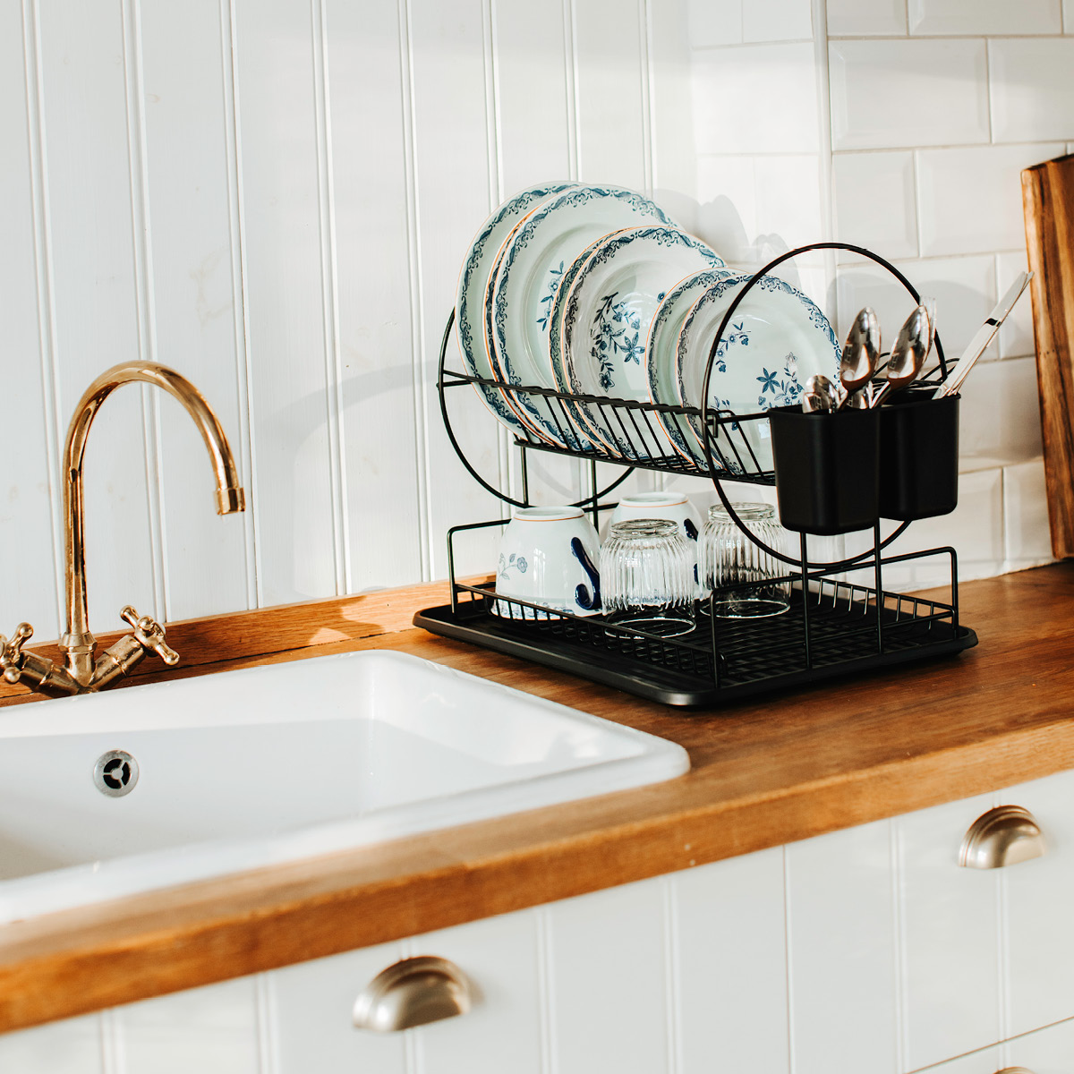 Dorre Disa oppvasktativ 2 nivåer 47x32x34 cm svart