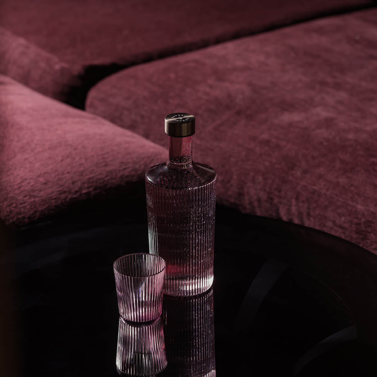 Paveau Ribbed Elegance gåvoset Broome 3 delar burgundy