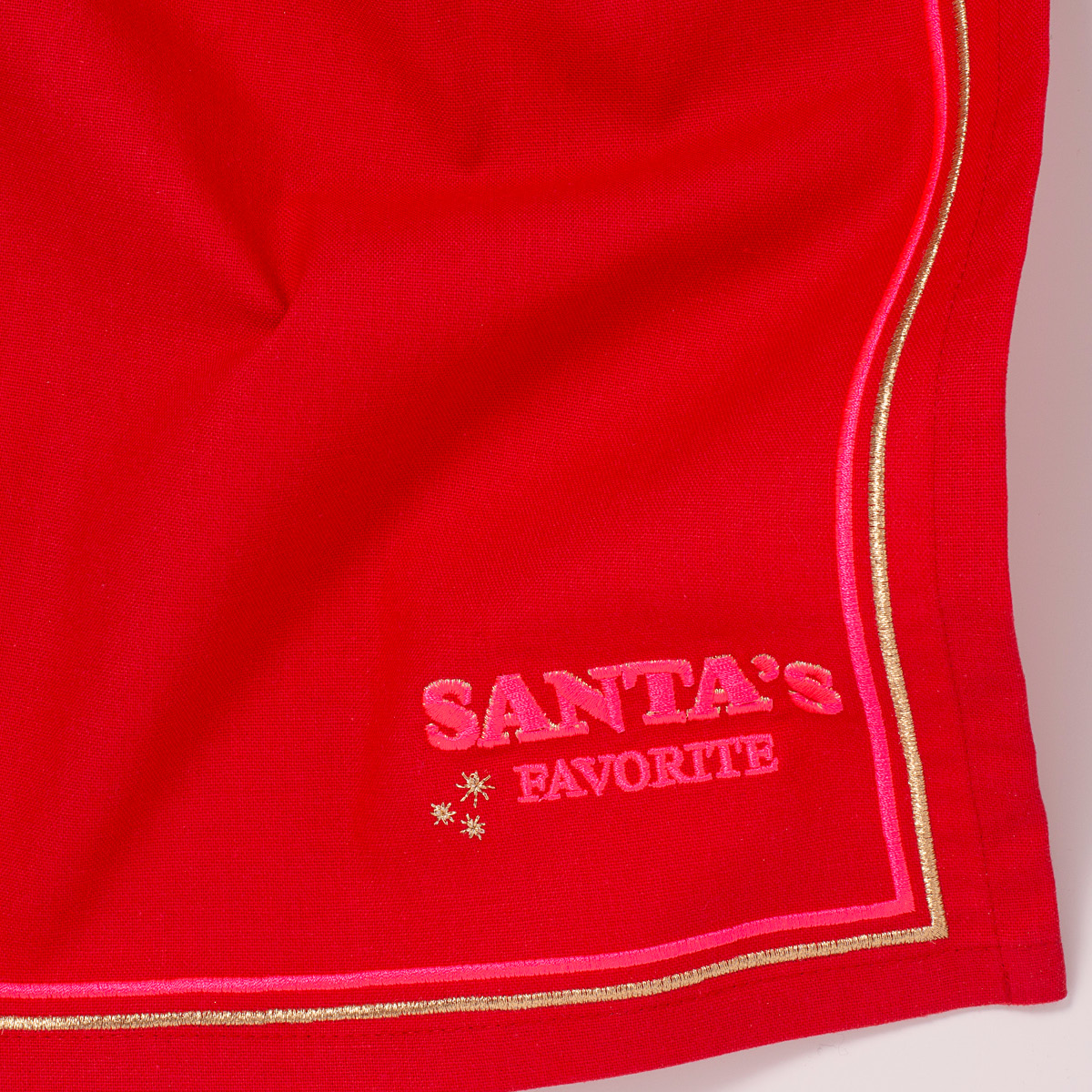 Vondels Santa's Favorites servett 45 cm 2-pack SANTA's FAVORITE röd