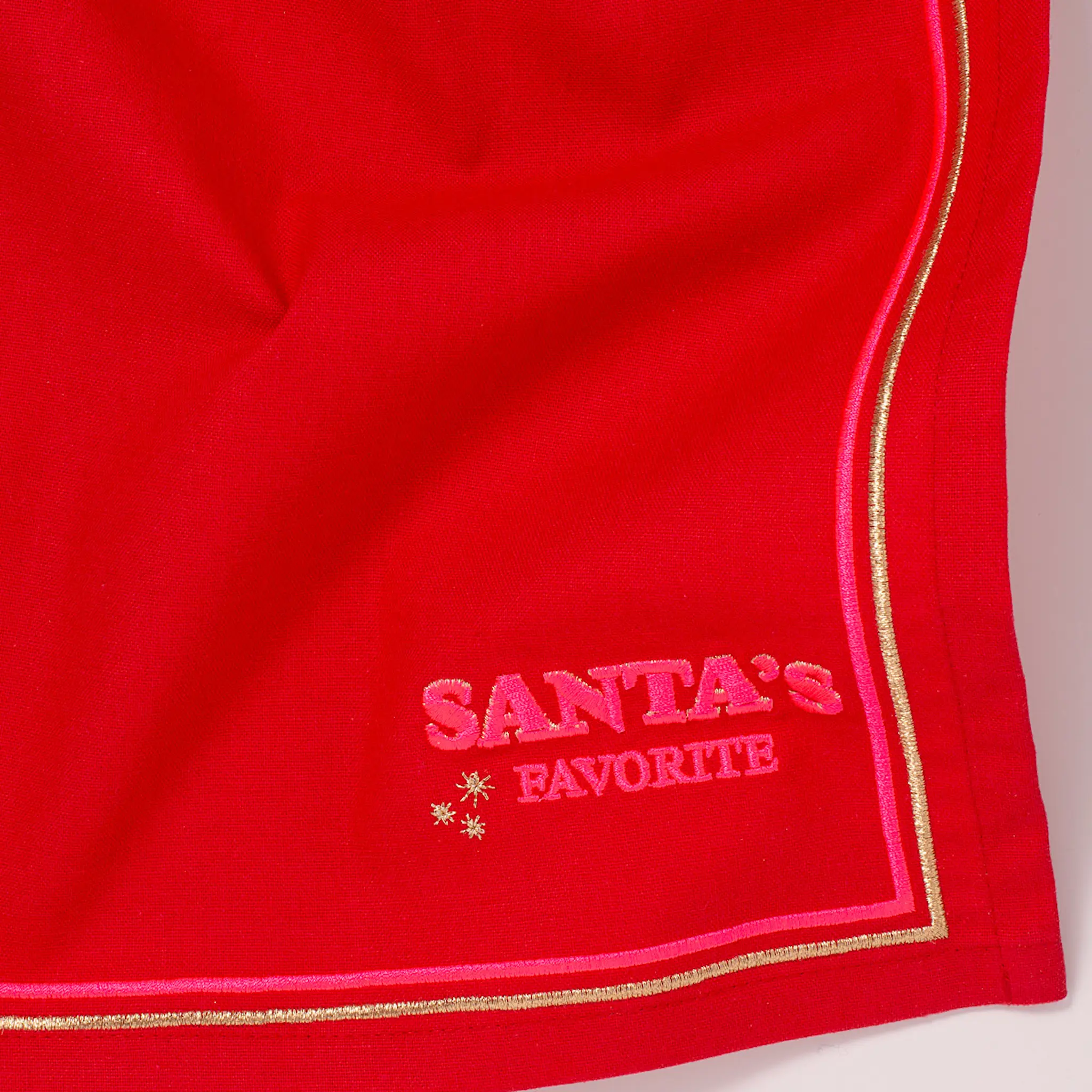 Vondels Santa's Favorites servett 45 cm 2-pack SANTA's FAVORITE röd