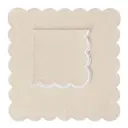 Grace Scallop tygservett linne/bomull 45 cm 2-pack Santorini