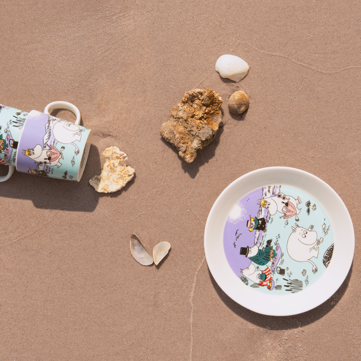 Moomin Arabia Mummi asjett 19 cm Stranddag