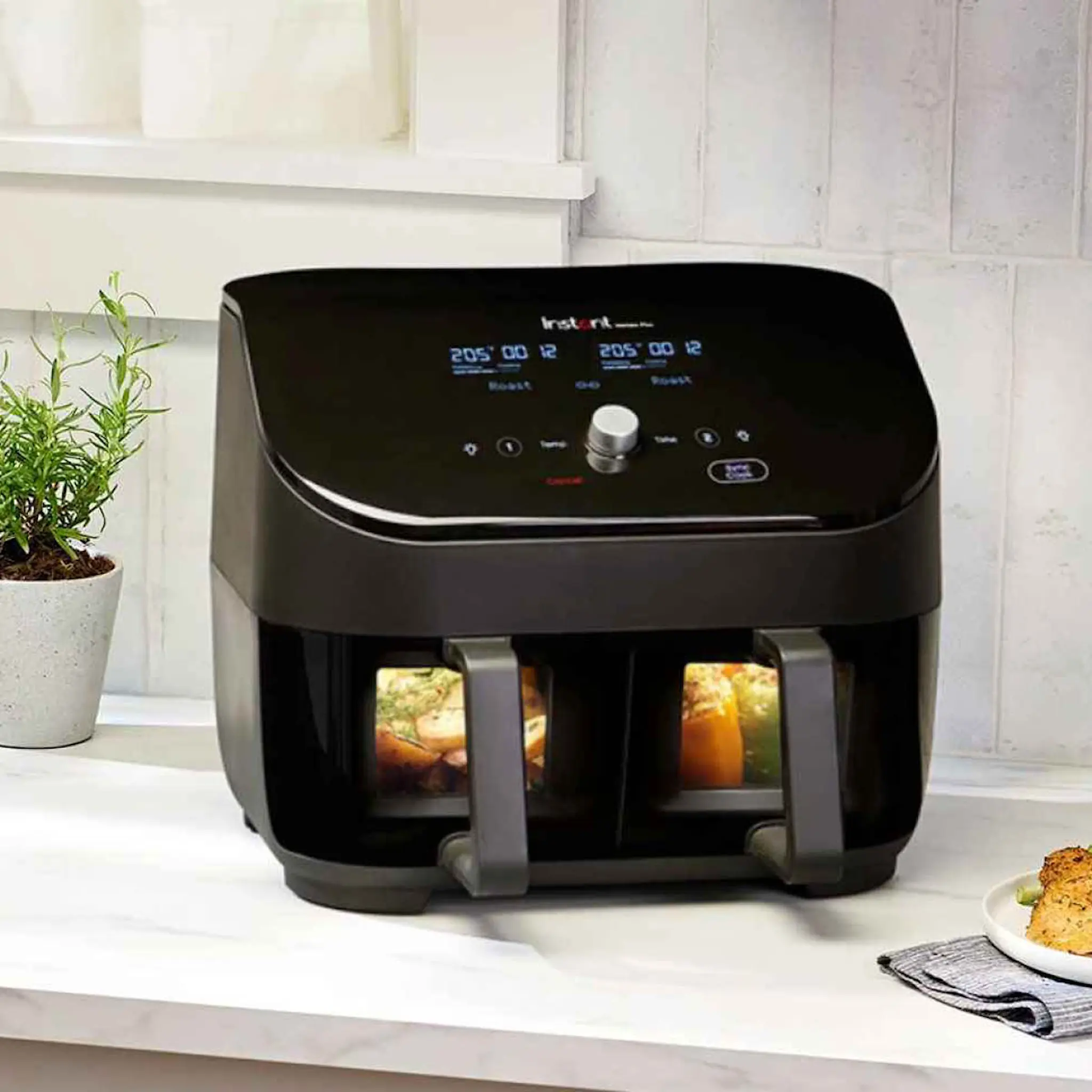 Instant Vortex Plus Dual ClearCook airfryer 7,6 L 1700W svart