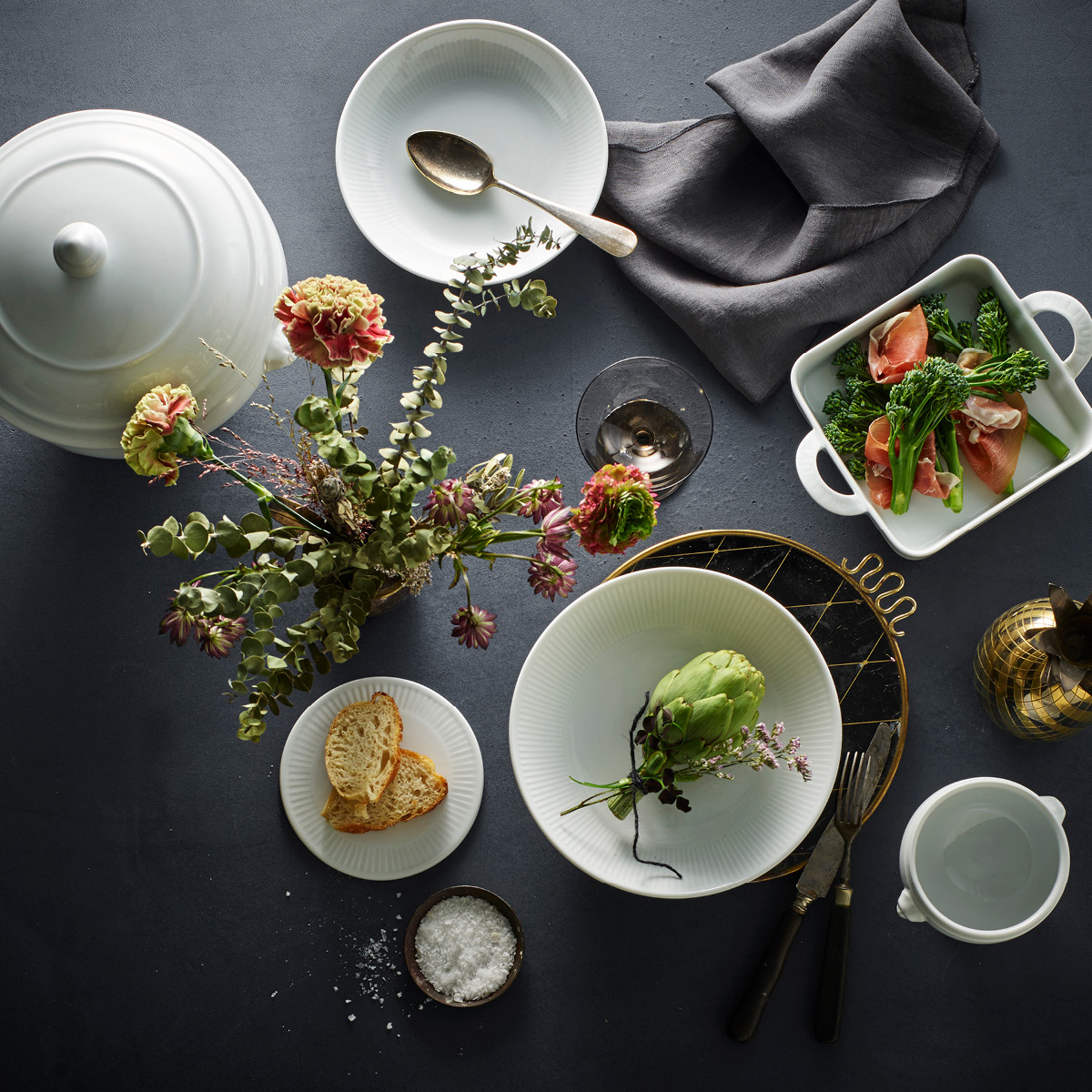 Pillivuyt Plissé Djup Tallrik Pasta/Sallad 20 cm