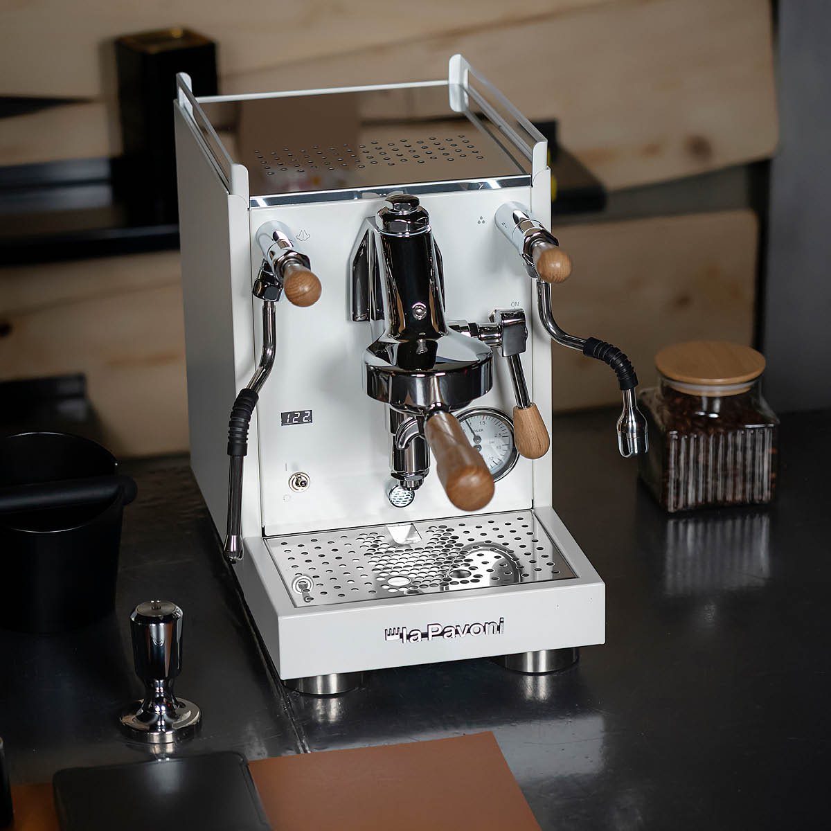 La Pavoni Mini Cellini X semiproffesionell kaffemaskin vit