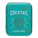 Vattentålig kortlek i plåtask 8x10 cm Cocktail turkos