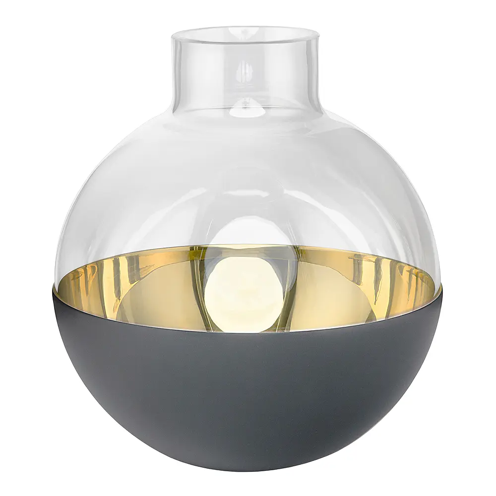 Pomme Maljakko / Lyhty 15 cm Harmaa/Messinki