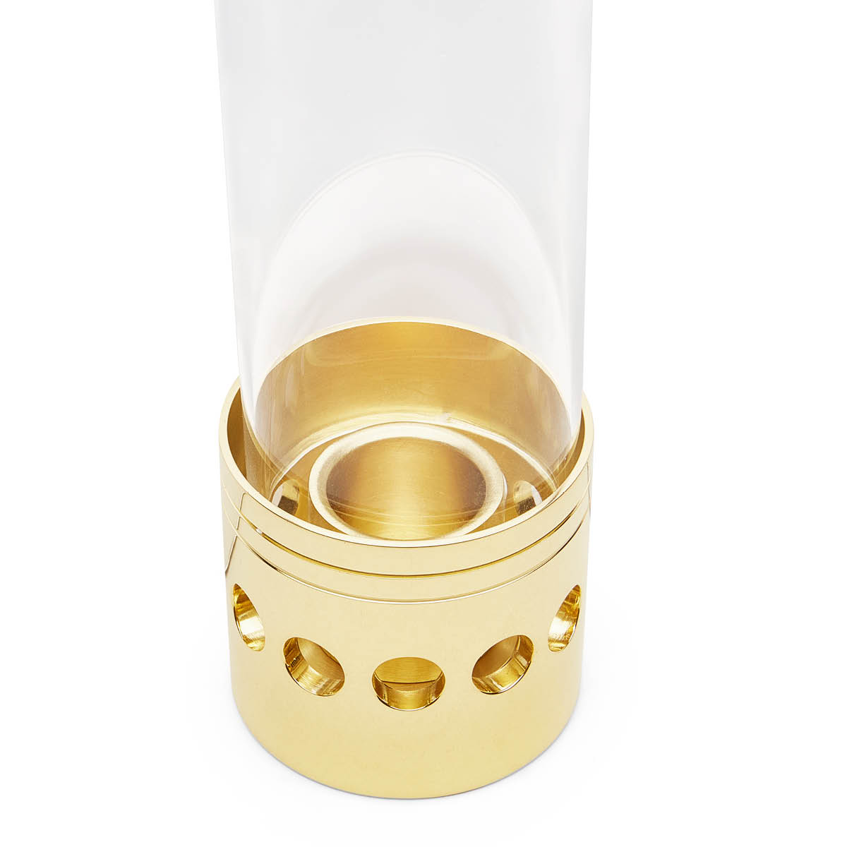 Skultuna Hurricane stormlykta 5,5x27 cm glas/mässing