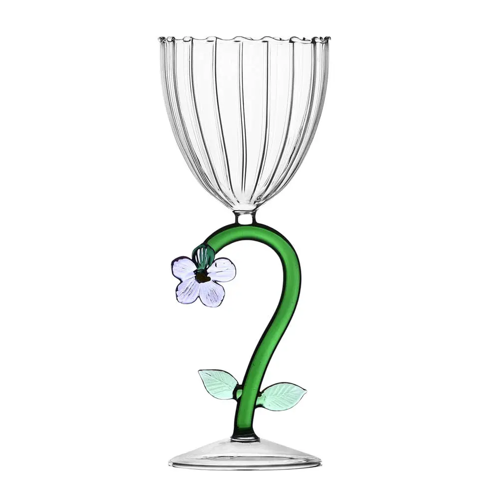 Botanica optisk vinglass 28 cl lilla blomst
