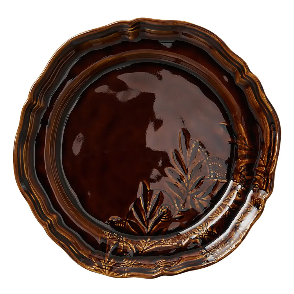 Arabesque tallerken 28 cm coffee