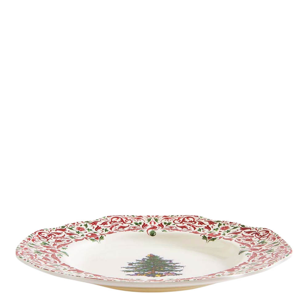 Spode Christmas Tree Yuletide Scalloped tallrik 20 cm