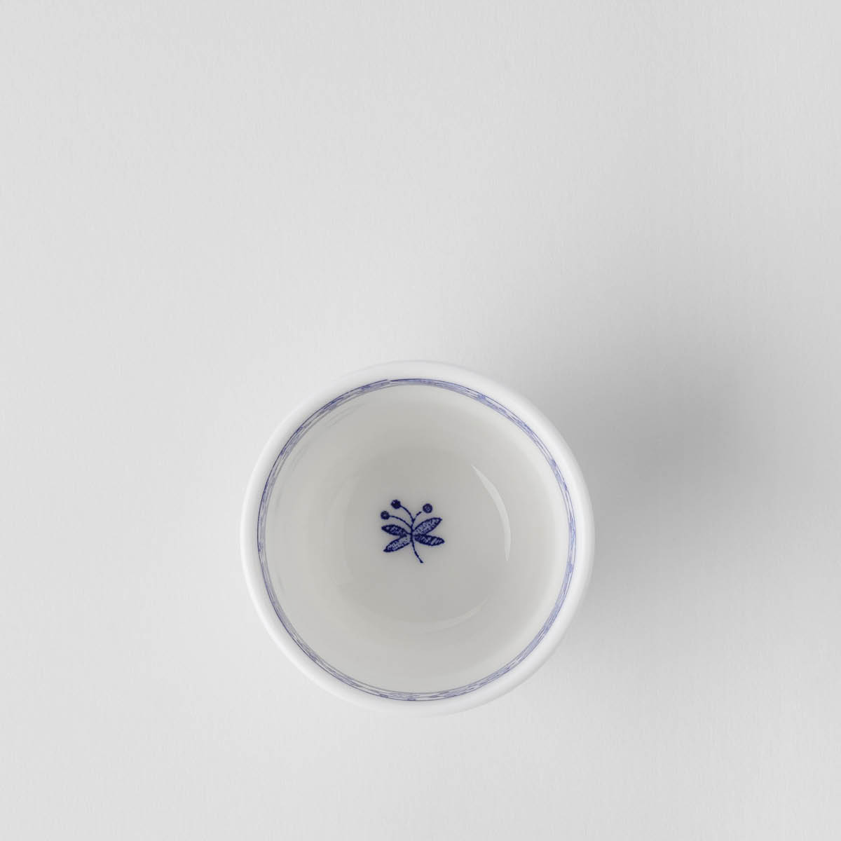 Gustafsberg Dresden eggeglass 5 cl blåhvit