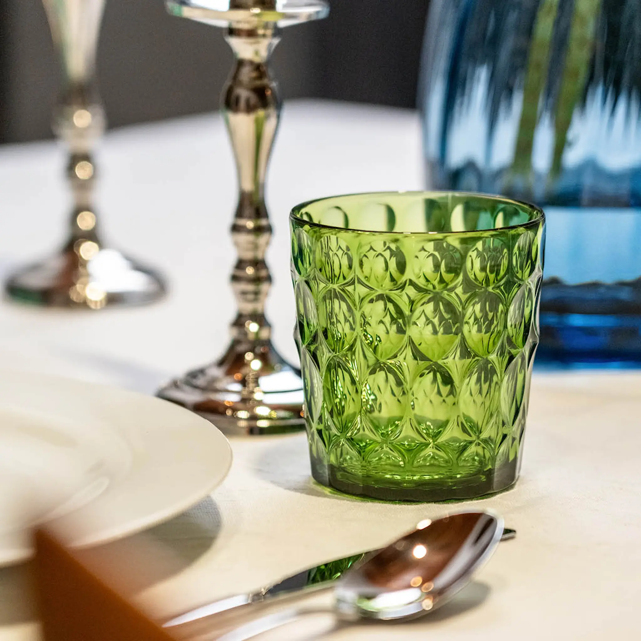 Guzzini Vanity tumbler låg 36 cl bioplast Mönster 1 Water lily green