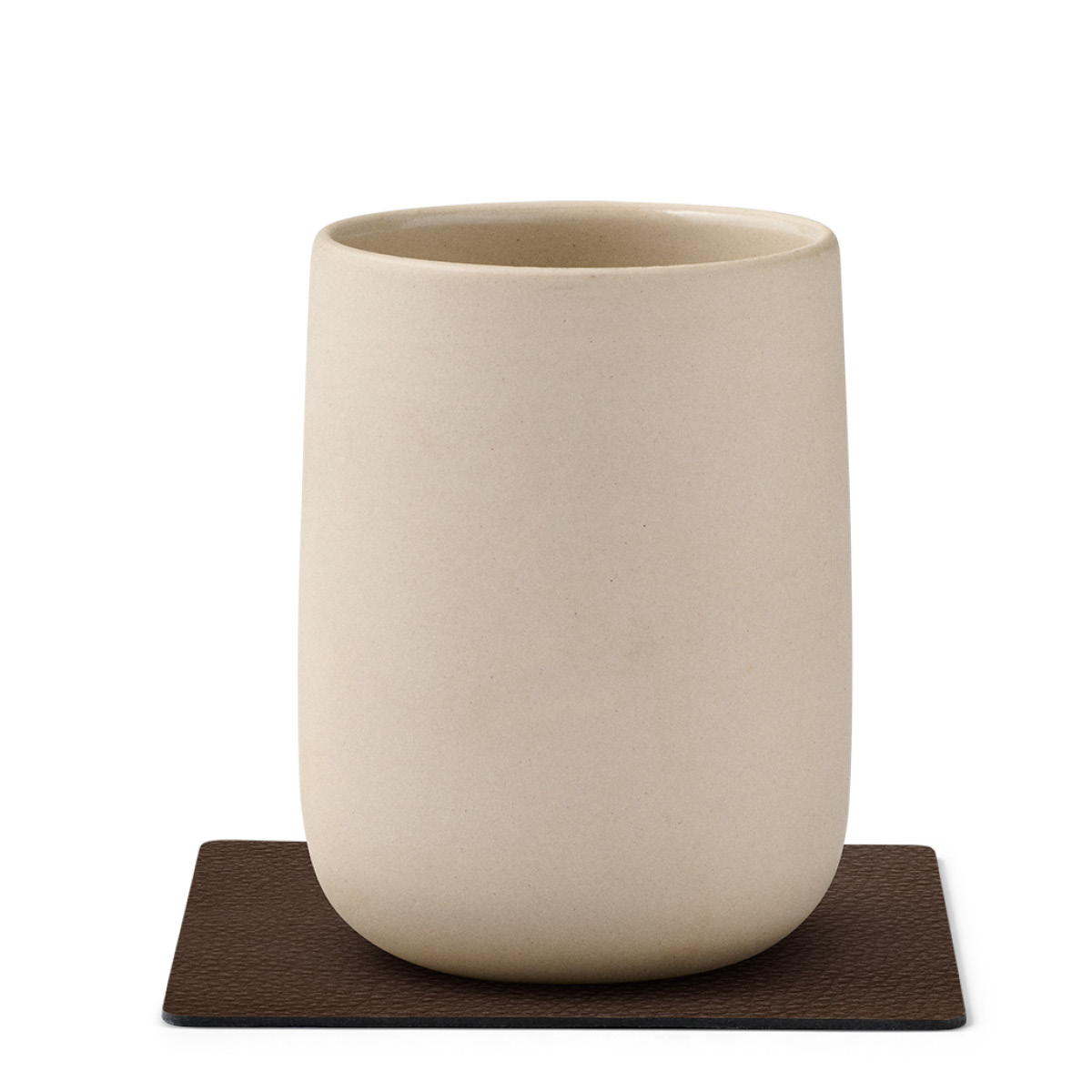 LIND DNA Square Leather Serene Lasinalunen 10x10 cm Hazel