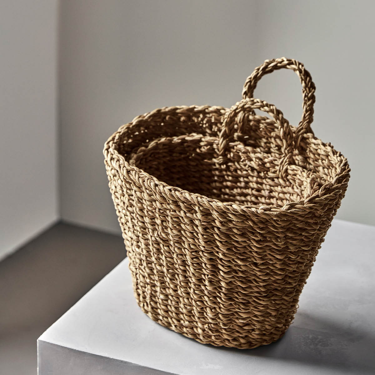 Meraki Förvaringskorg med upphängning 2 delar sjögräs