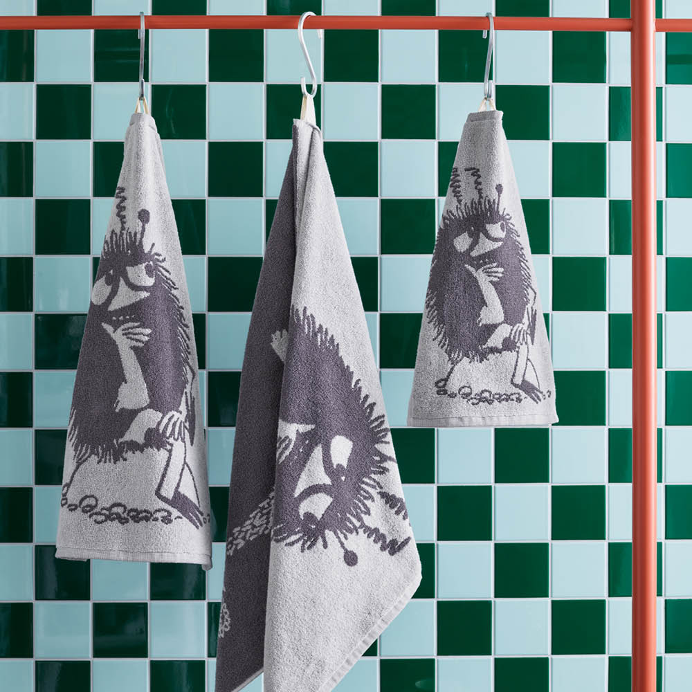 Moomin Arabia Muumi Käsipyyhe Haisuli 30x50 cm Harmaa