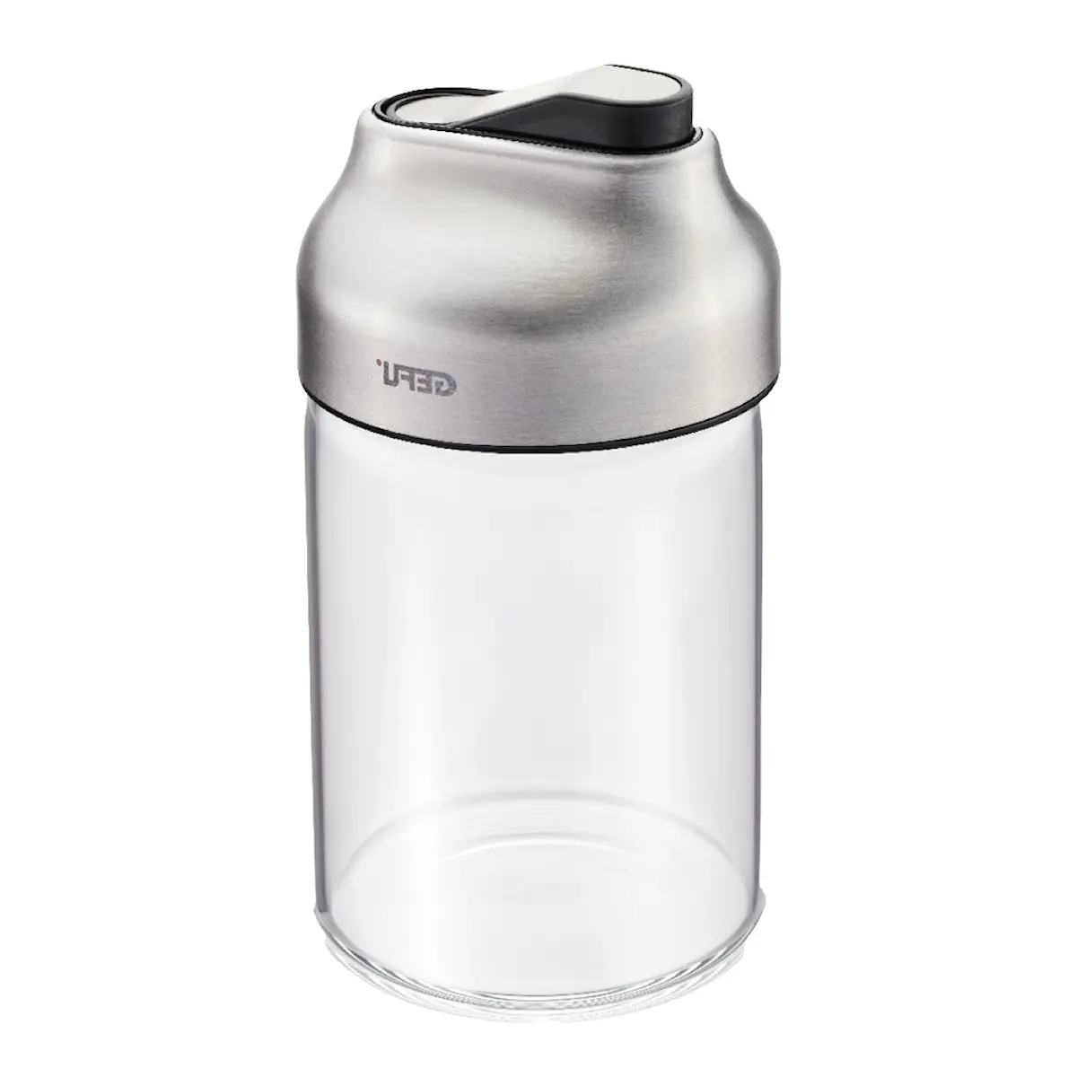 Gefu Tip socker- eller mjölkdispenser 180 ml klar/stål