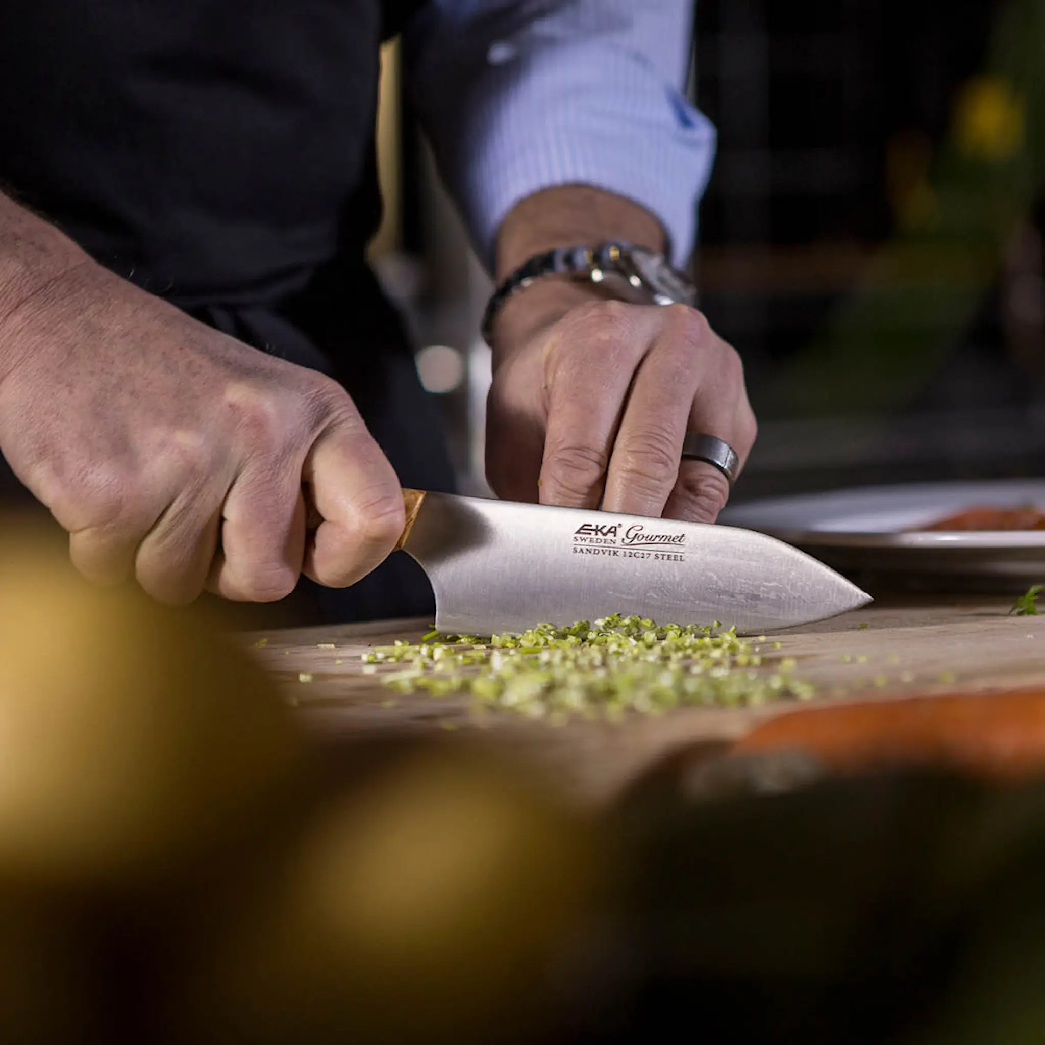 EKA Gourmet kockkniv 20 cm trä