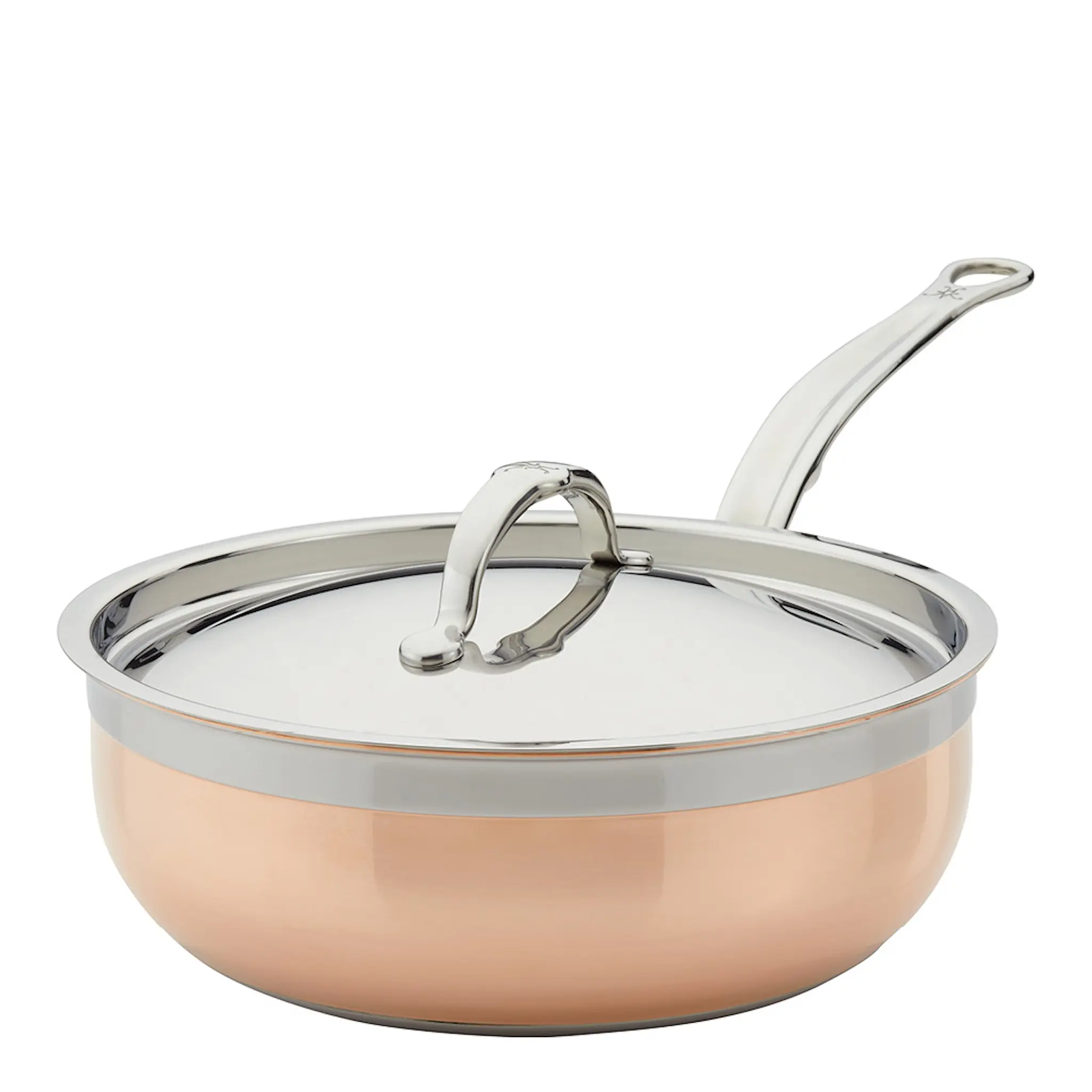 Hestan Copperbond Traktörpanna med lock 24 cm 3,7 L Koppar