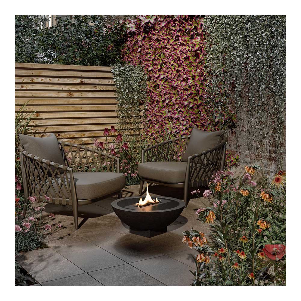 Tenderflame Iris Sisustustuli 50 cm Musta