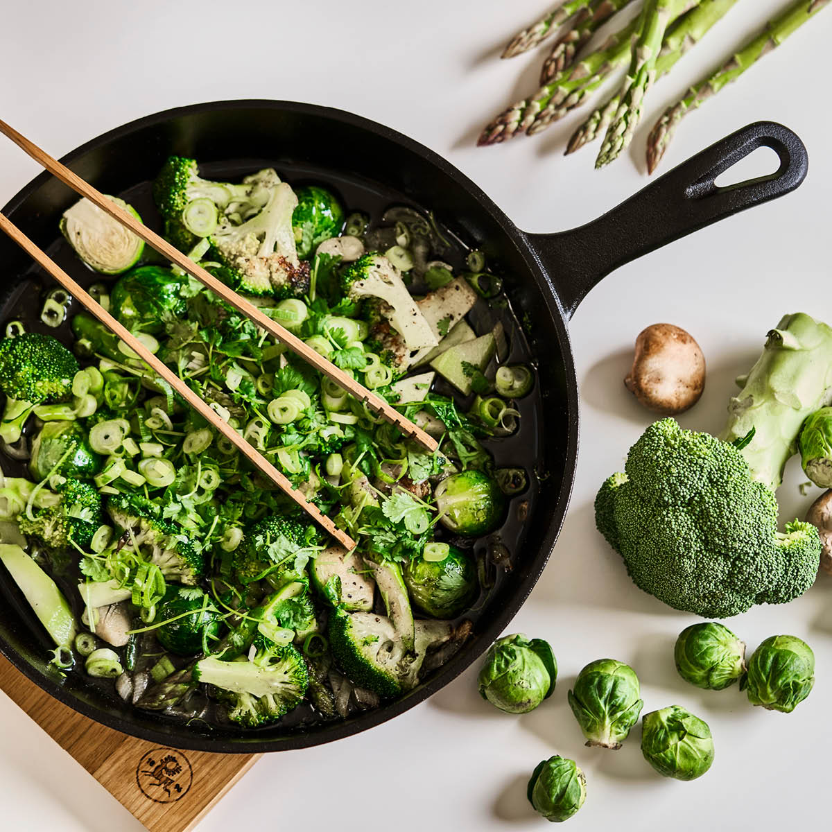 Sabor Moi stekpanna 28 cm gjutjärn svart