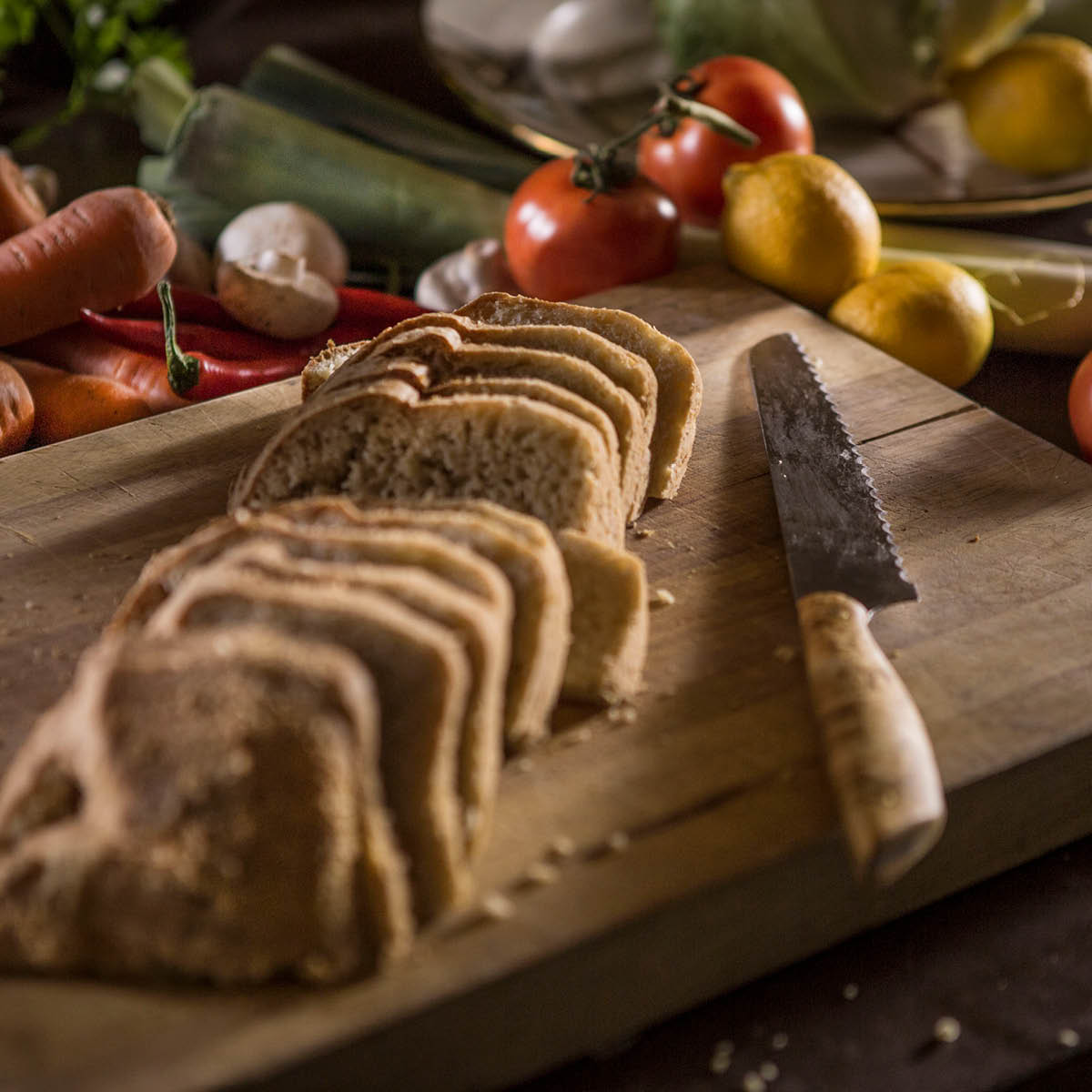 EKA Gourmet knivset brödkniv 21 cm & skalkniv 10 cm masurbjörk