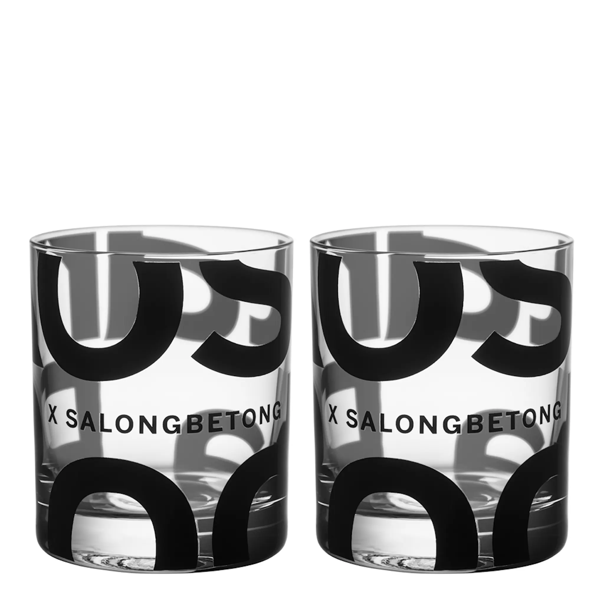 Kosta Boda Salong Betong Whiskyglas 35 cl 2-pack Klar