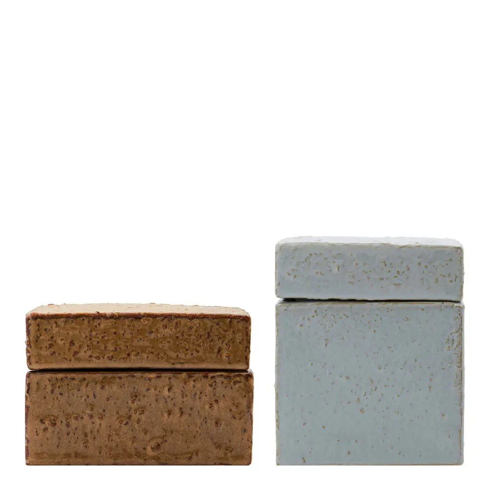 Säilytyslaatikko Treasure 2 kpl ruskea/sininen