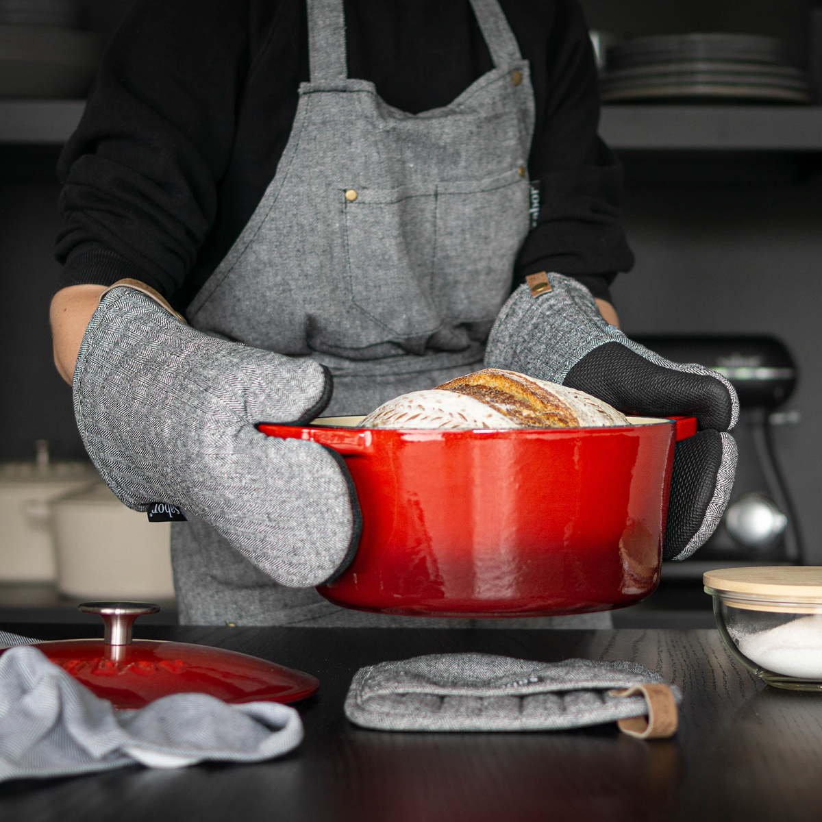 Sabor Home Patakinnas vasenkätinen Harmaa