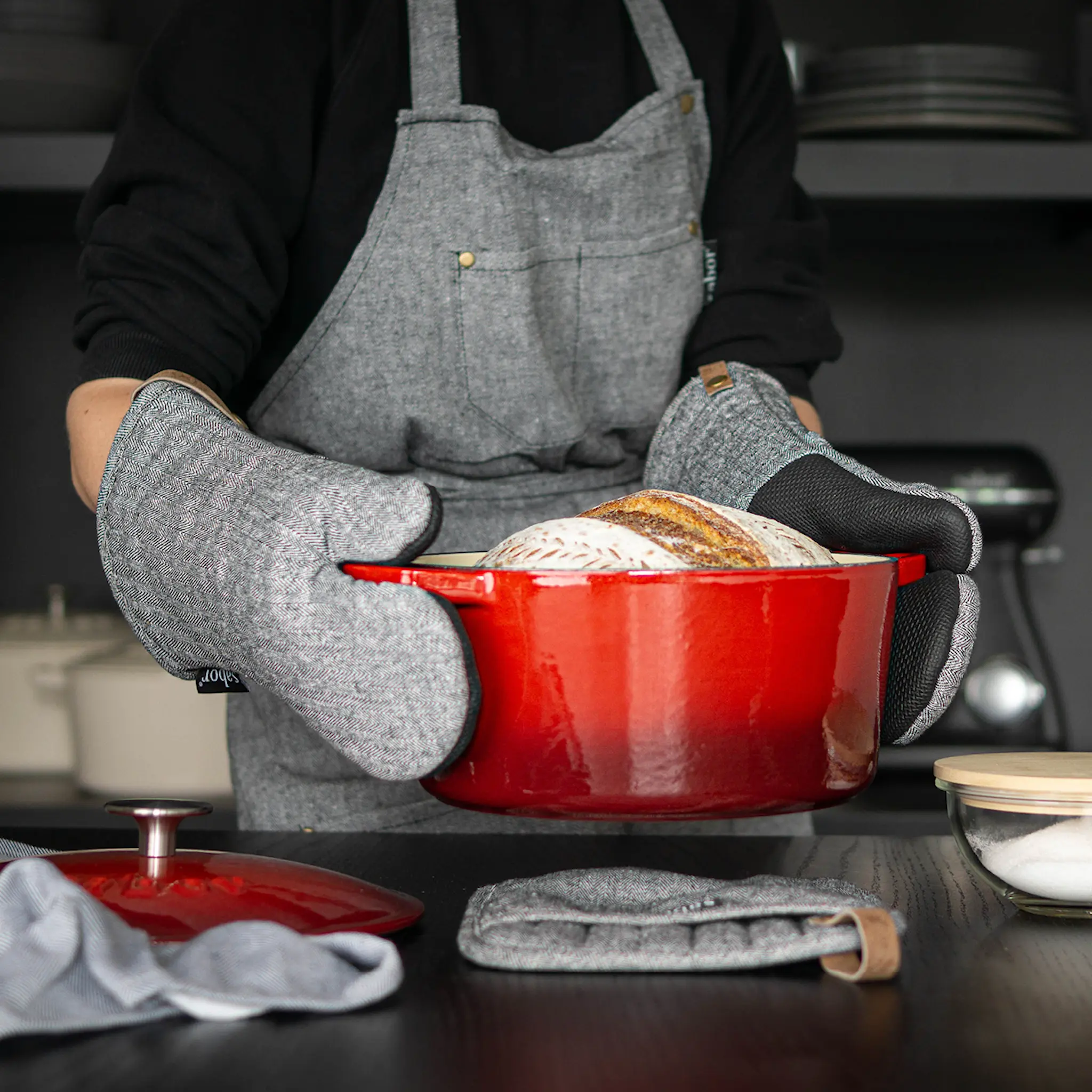 Sabor Home Patakinnas vasenkätinen Harmaa