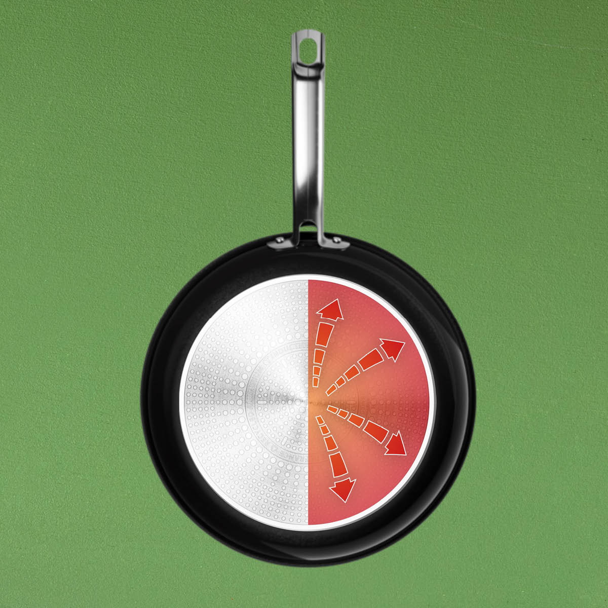 Tefal Renew+ sautépanne m/lokk 24 cm svart