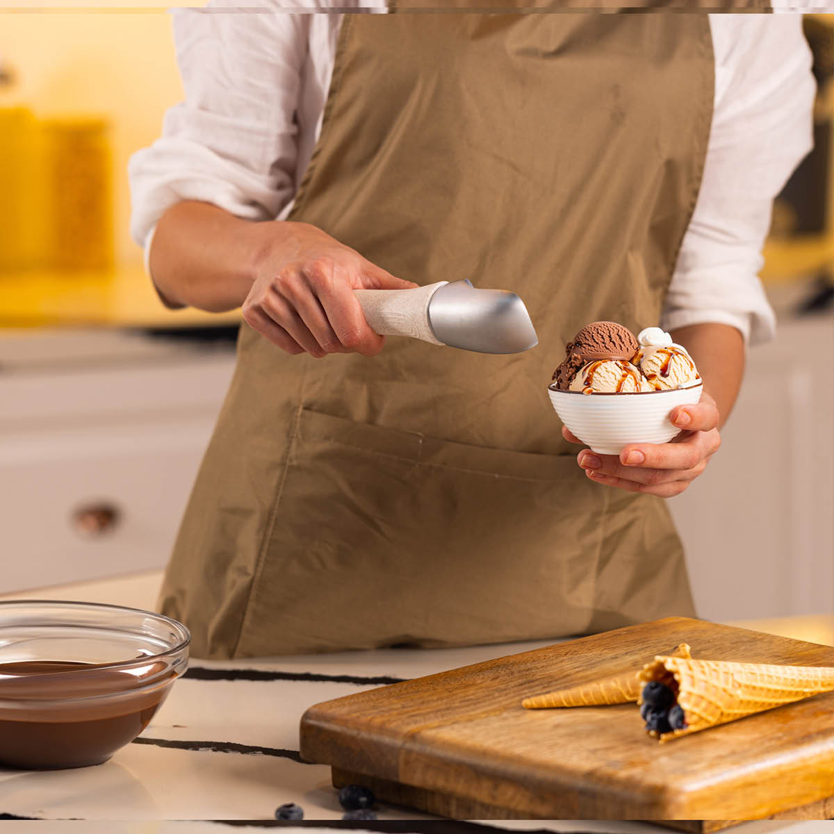 Zyliss Zyliss Jäätelökauha 20 cm Beige