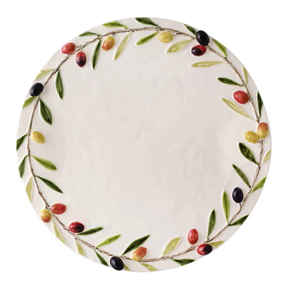 Olival ostefat 31x32 cm oliven hvit