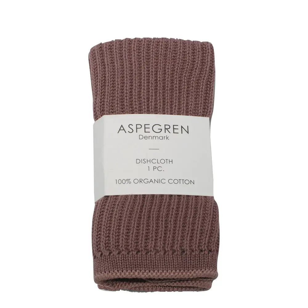 Ripple Neulottu tiskirätti 26x26 cm Elderberry