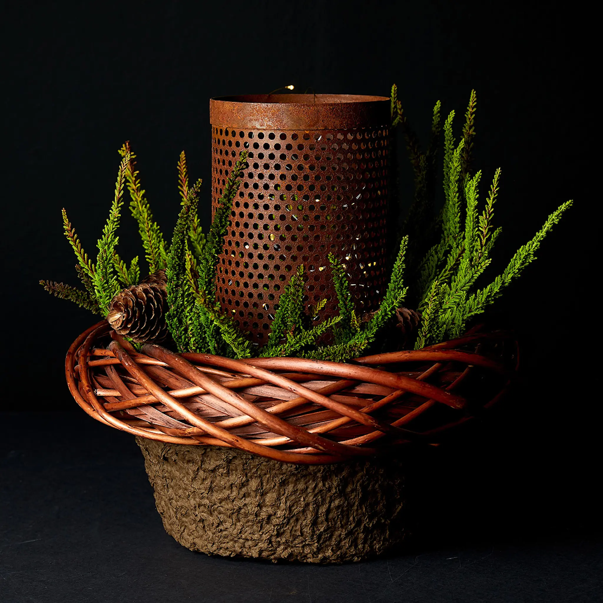 GUS Design Lykta rund 2-pack 30+25 cm rost