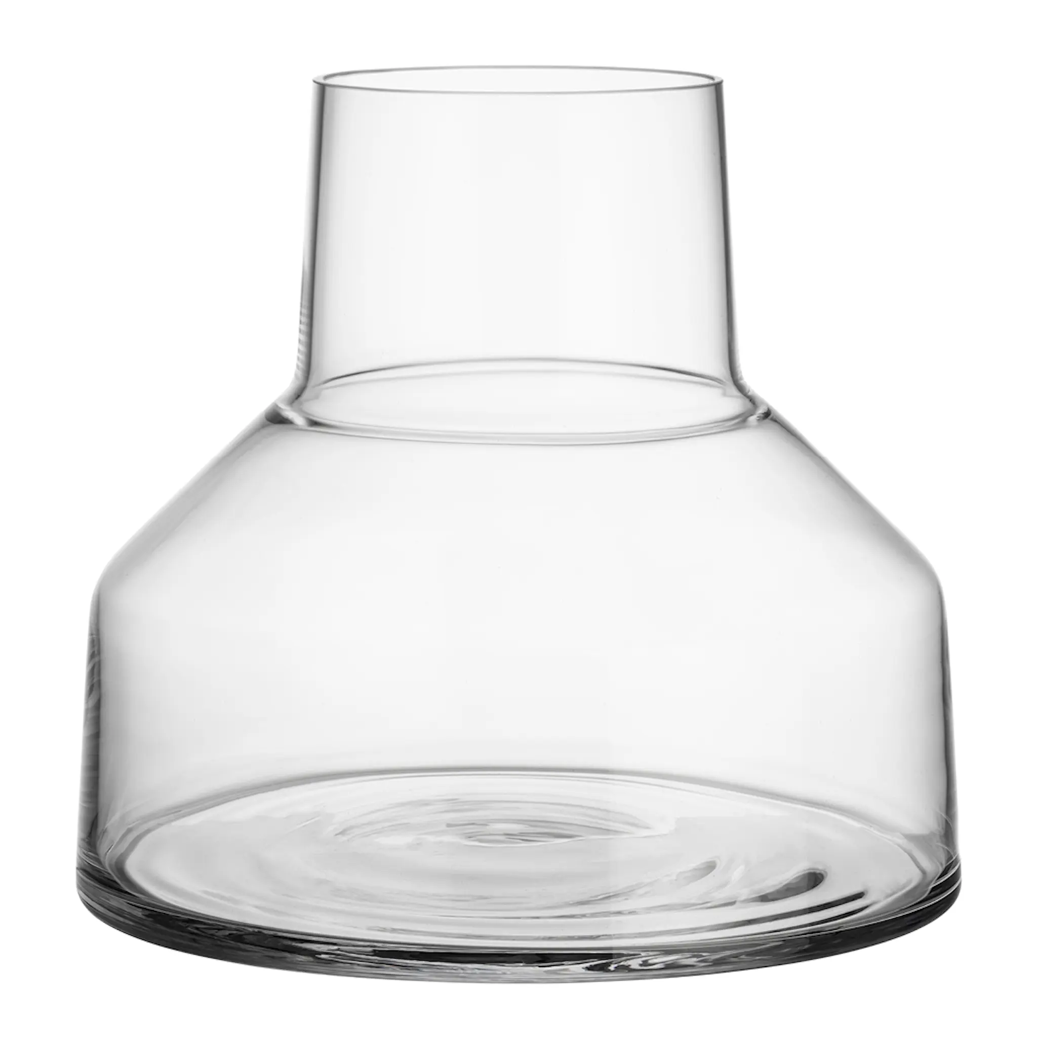 iittala Solare låg vas 22x20 cm klar